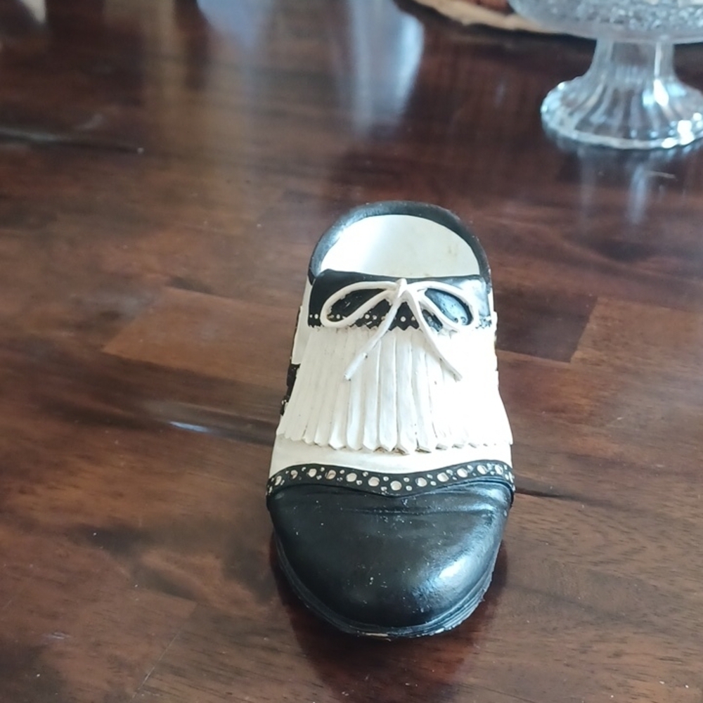 Vintage golf shoe figurine